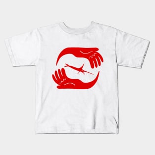 Baby Swordfish Held Gently Kids T-Shirt